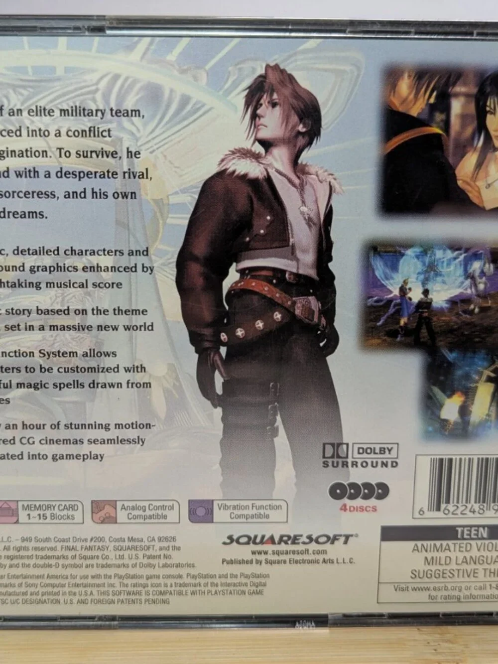 Final Fantasy VIII (Sony PlayStation 1, 1999) Tested! Disks are MINT!